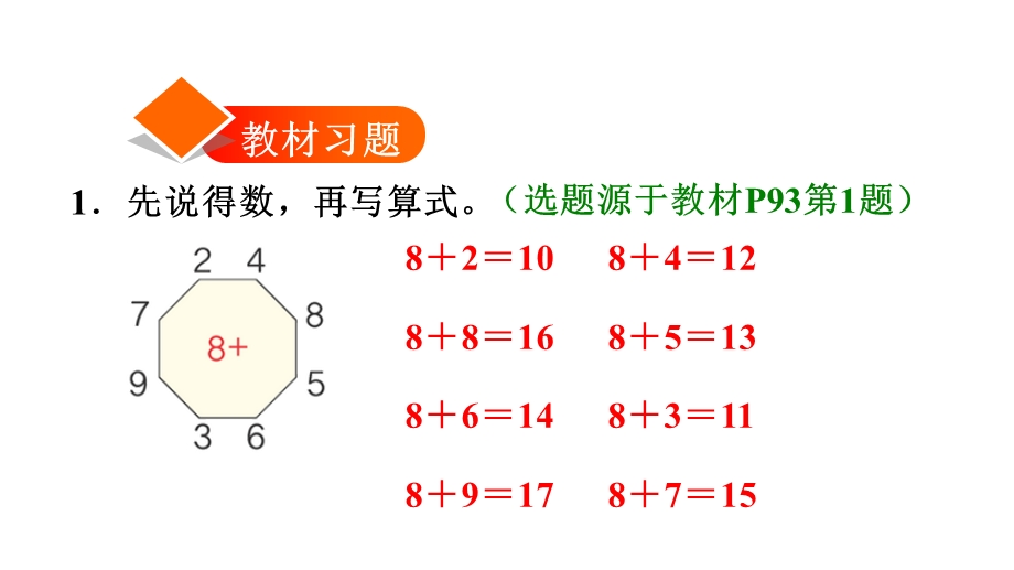 一年级上册数学课件8.28、7、6加几｜人教新课标(共10张PPT)教学文档.ppt_第2页