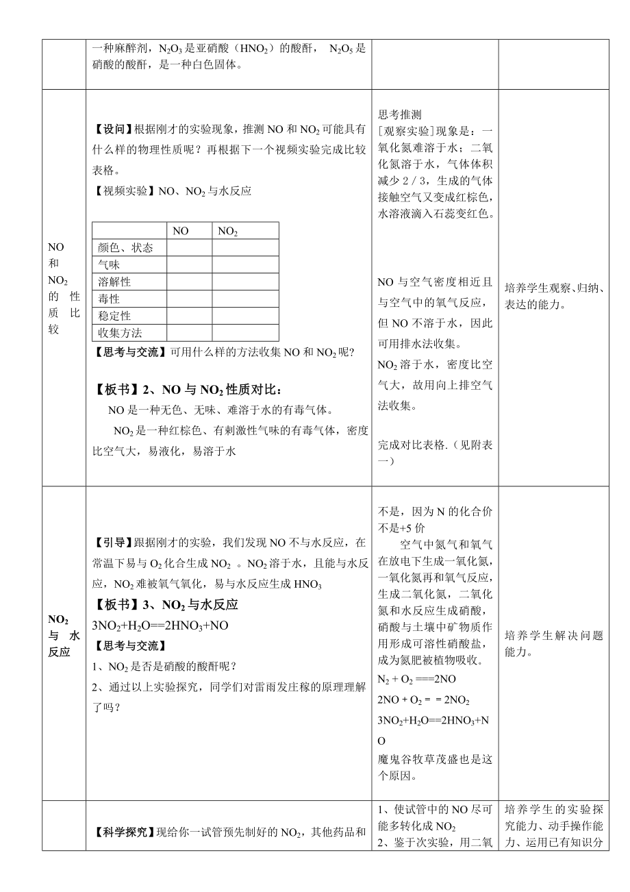 硫和氮的氧化物教学设计.doc[精选文档].doc_第3页