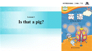 三年级下册英语课件Lesson3 Is that a pig∣科普版三起(共13张PPT).ppt