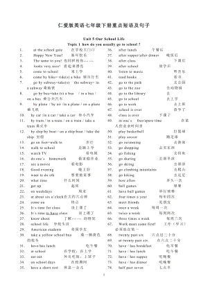 仁爱英语七年级下册词组归纳.doc