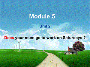 三年级下册英语课件－M5 U2Does your mum go to work on Saturdays｜外研社三起(共23张PPT).ppt