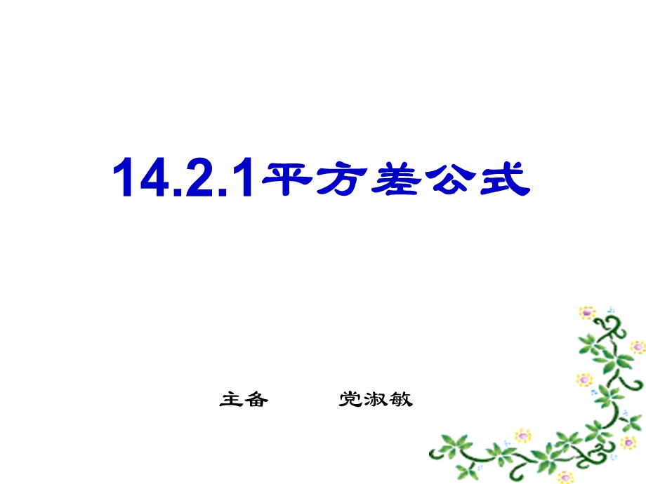 14.2.1平方差公式党[精选文档].ppt_第2页