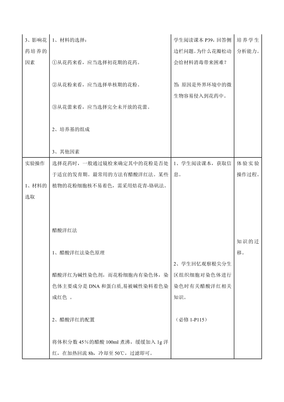 3.2月季的花药培养　教学设计金琳[精选文档].doc_第3页