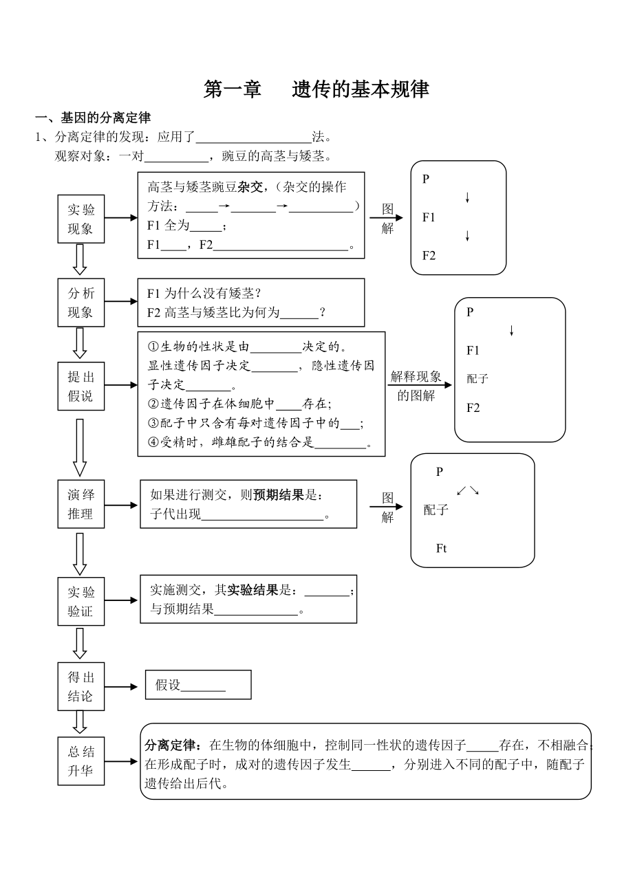 最新必修二遗传与变异学案101201汇编.doc_第1页