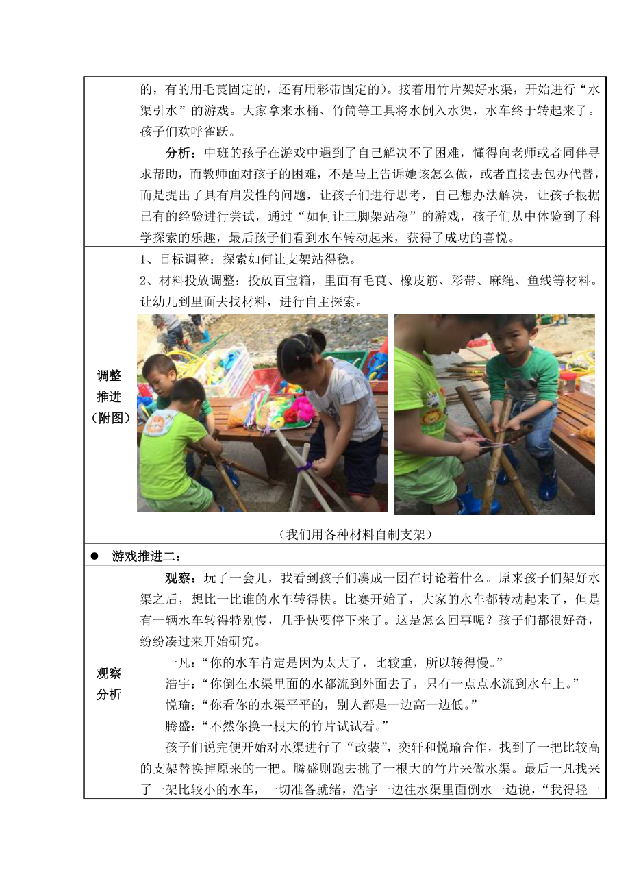 最新幼儿园中班沙水区游戏：水车转起来.docx_第2页