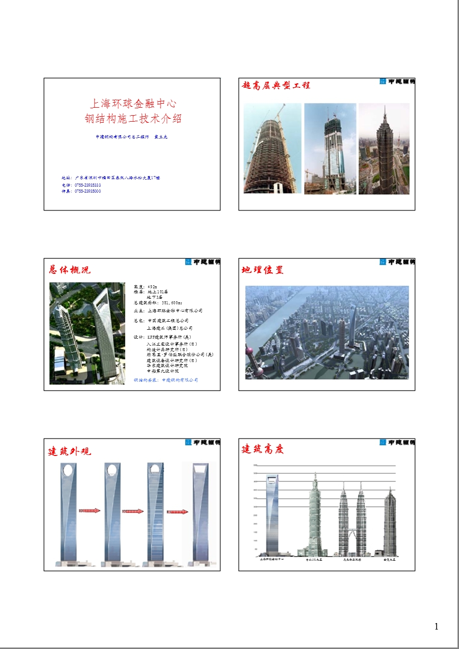 上海环球金融中心施工技术介绍名师编辑PPT课件.ppt_第1页