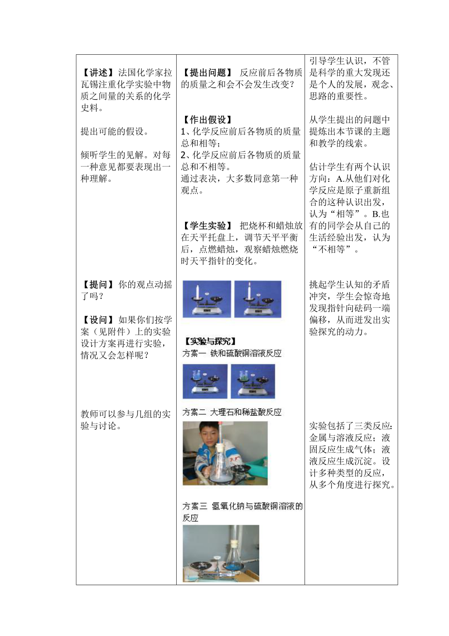 课题1质量守恒定律教学设计案例.doc_第3页