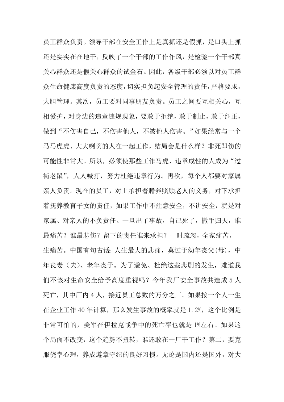 在厂安全工作总结会上的讲话.doc_第2页