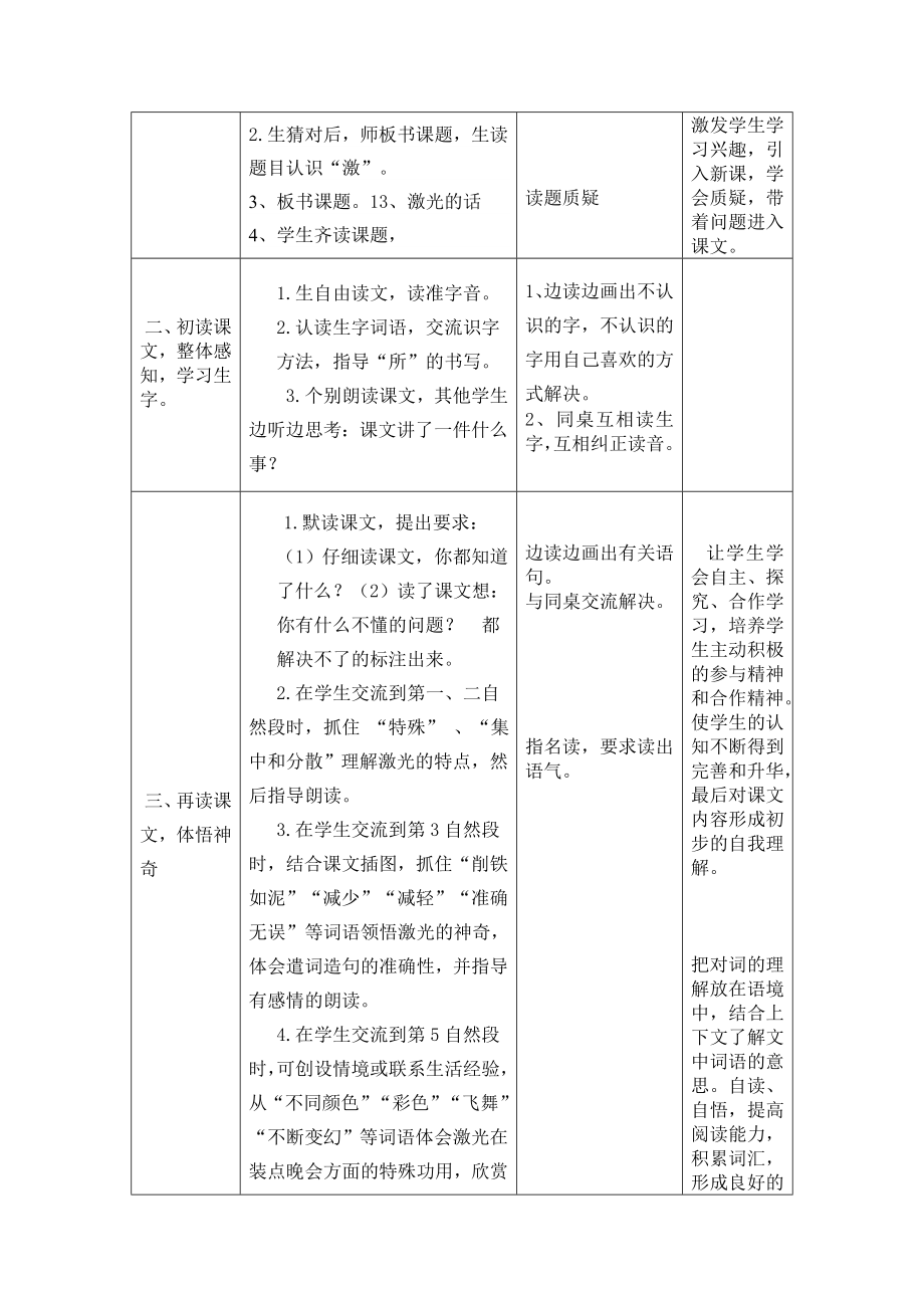 最新13、激光的话教学设计汇编.doc_第2页