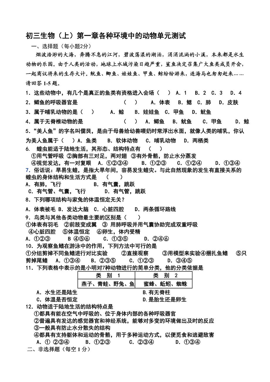 各种环境中的动物单元测试[精选文档].doc_第1页