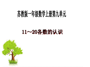 一年级上册数学课件－9.1认识1120各数 ｜苏教版(共34张PPT)教学文档.ppt