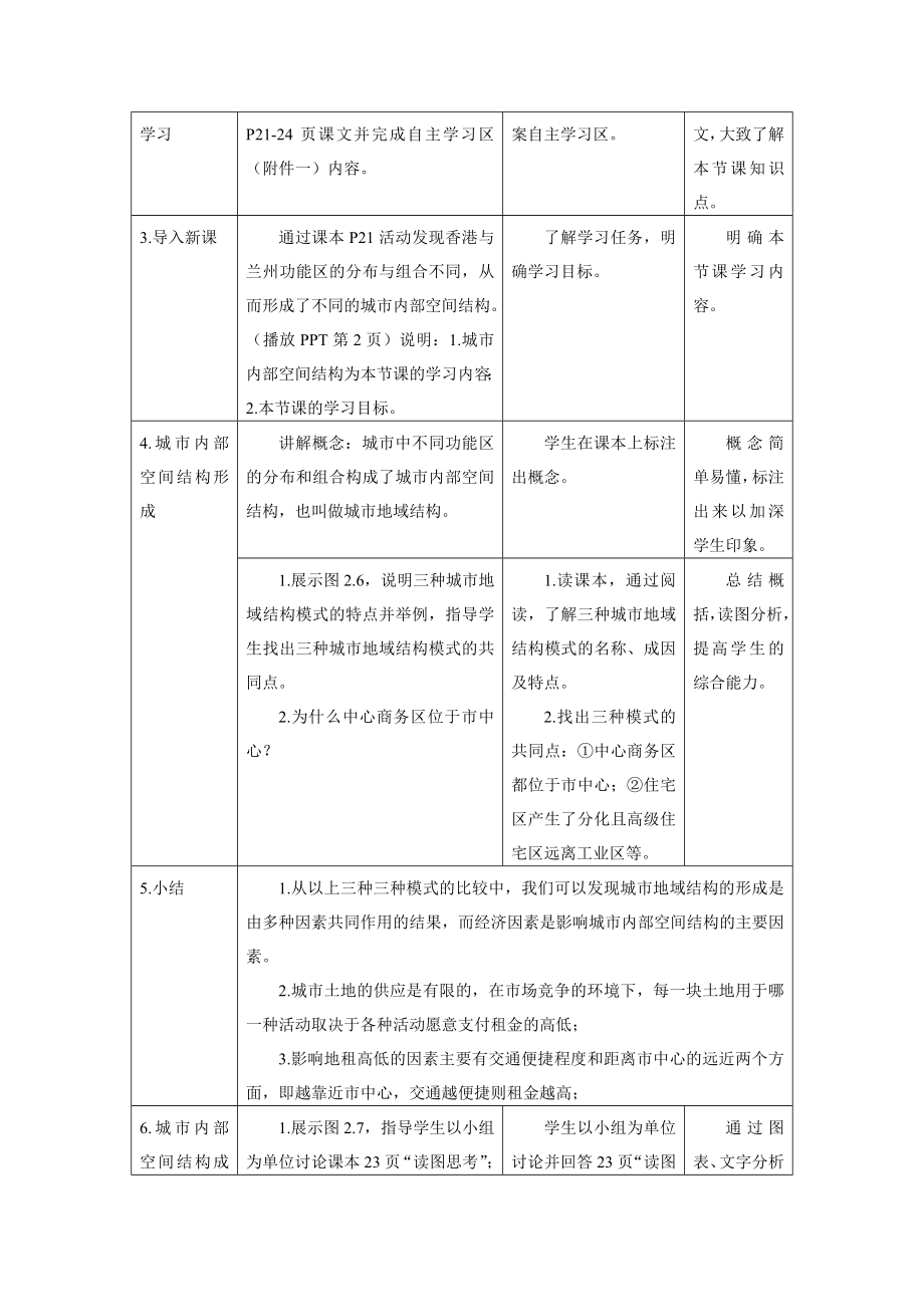 最新2.1城市内部空间结构教案第二课时汇编.doc_第2页