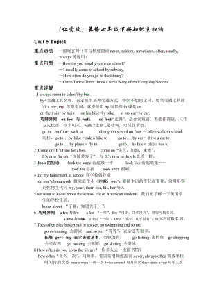 最新七年级下册英语知识点归纳汇编.doc