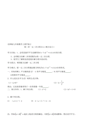 一元二次方程学案2[精选文档].doc