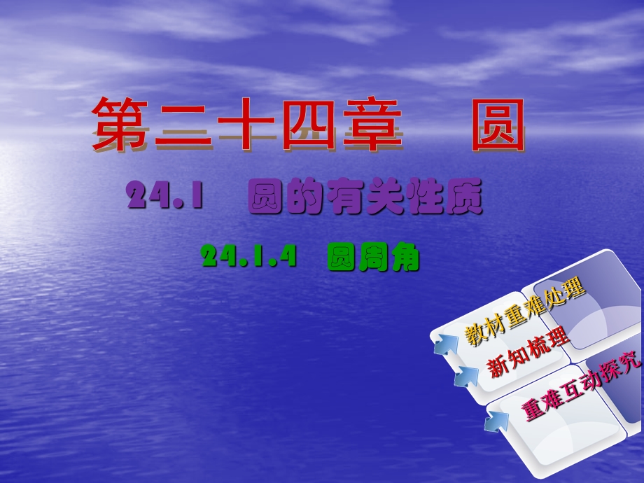 【教与学】人教版九年级数学上册课件：2414圆周角.ppt_第2页