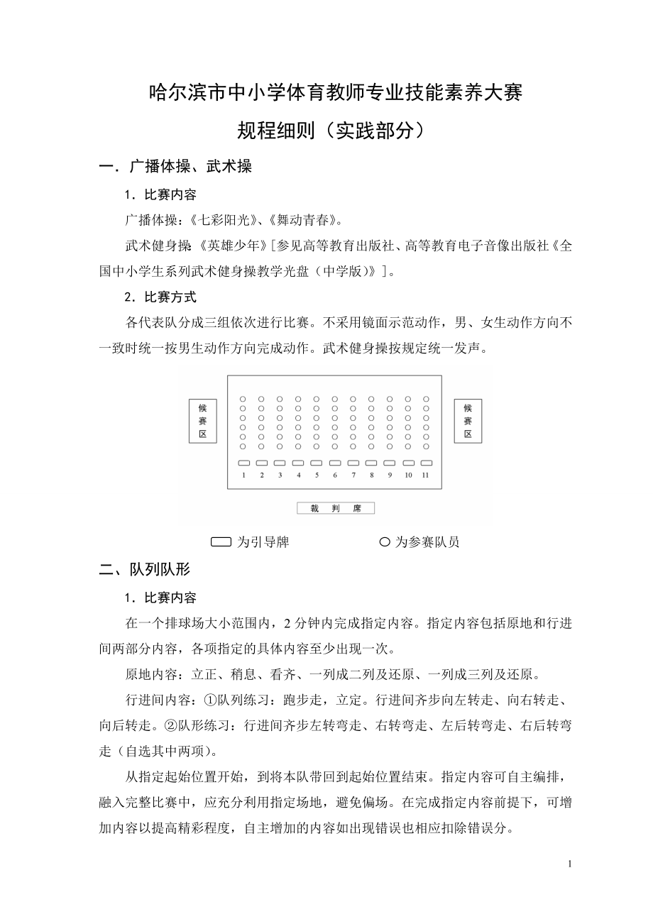 哈市体育教师专业技能比赛细则.doc_第1页