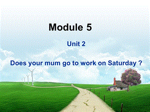 三年级下册英语课件－M5 U2Does your mum go to work on Saturdays｜外研社三起(共25张PPT).ppt