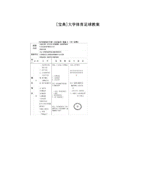 最新[宝典]大学体育足球教案名师优秀教案.doc