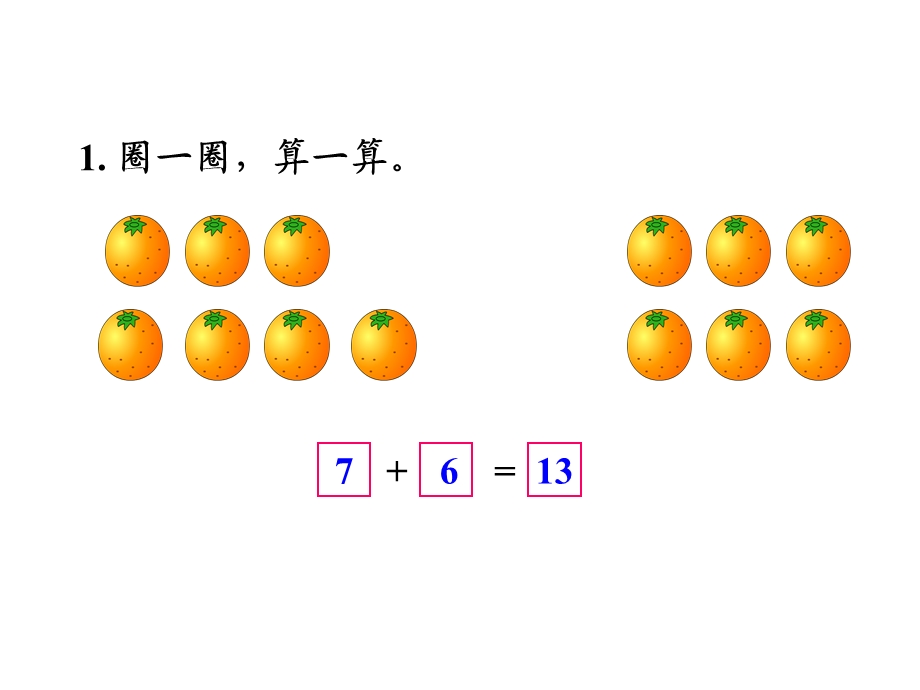 一年级上册数学课件－第10单元 20以内的进位加法 8、7加几习题｜苏教版 (共12张PPT)教学文档.ppt_第3页