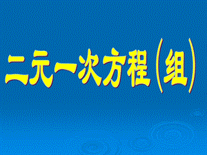 2.2二元一次方程(组)[精选文档].ppt