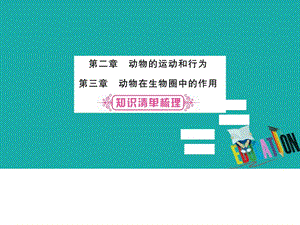 最新中考生物总复习教材考点梳理八上第5单元第23章课件..ppt