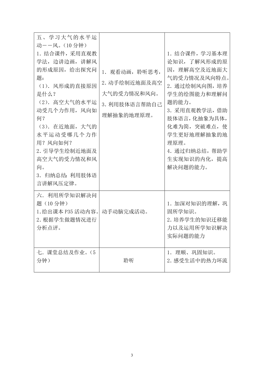 冷热不均引起大气运动教学设计[精选文档].doc_第3页