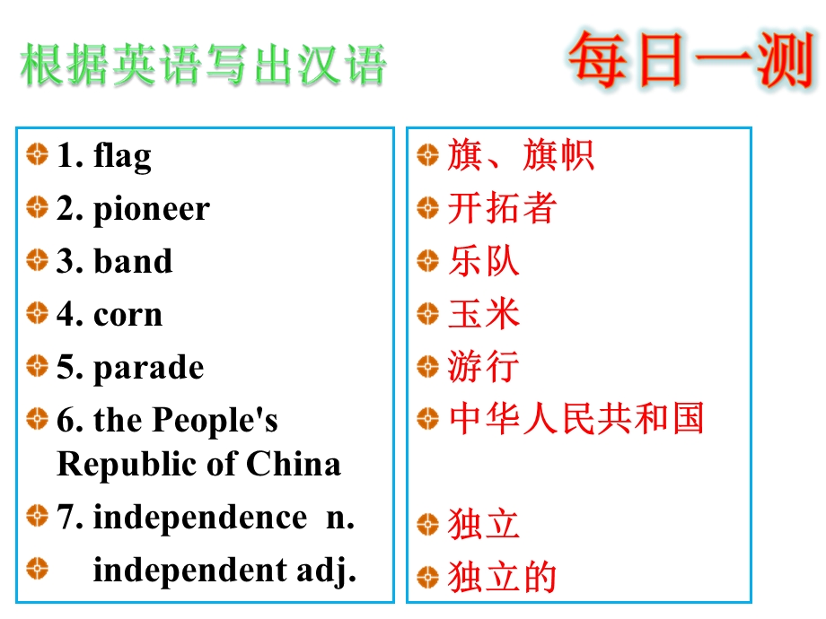 最新中学联盟]内蒙古鄂尔多斯市康巴什新区第二中学九年级英语中考复习话题七第二课时ppt课件..ppt_第2页