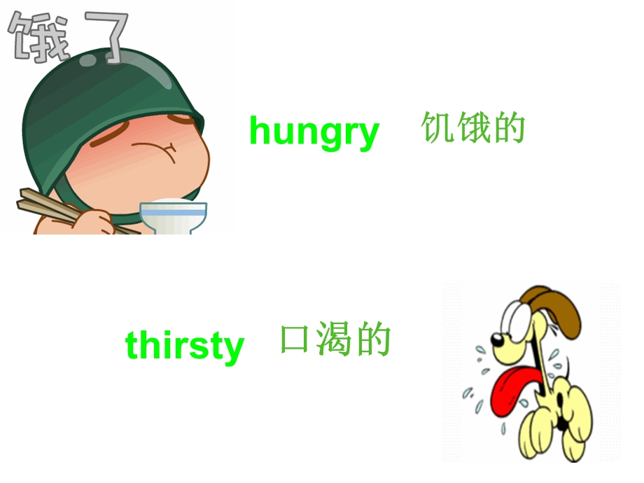 三年级下册英语课件－Lesson 13 I’m Hungry｜冀教版三起(共19张PPT).ppt_第3页