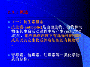 231β内酰胺类抗生素的医药中间体PPT文档.ppt