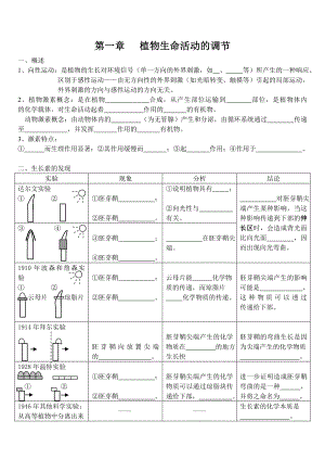 最新必修三稳态与环境学案110419汇编.doc