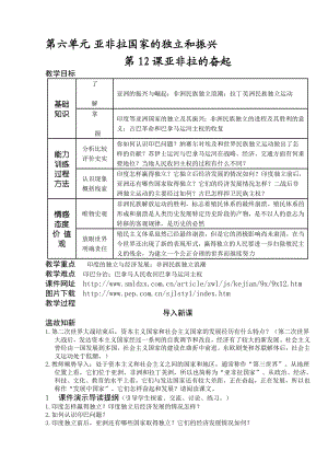 最新12亚非拉的奋起名师精心制作资料.doc