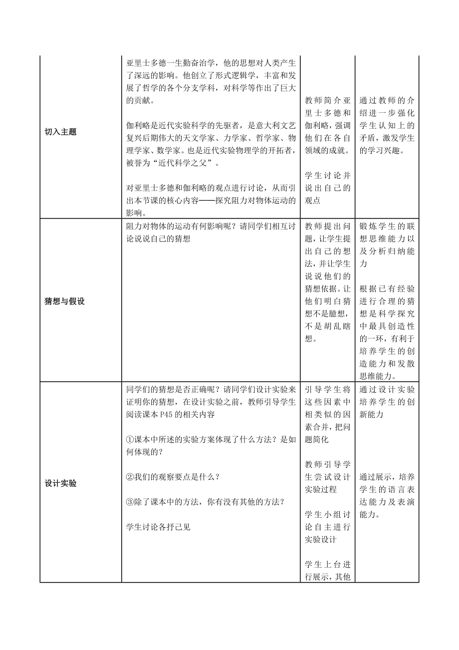 牛顿第一定律教学设计[精选文档].doc_第2页