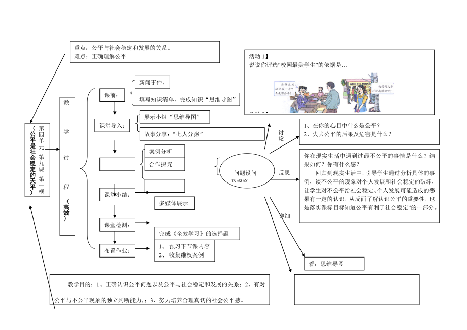 最新9.1公平是社会稳定的天平教学设计汇编.doc_第1页