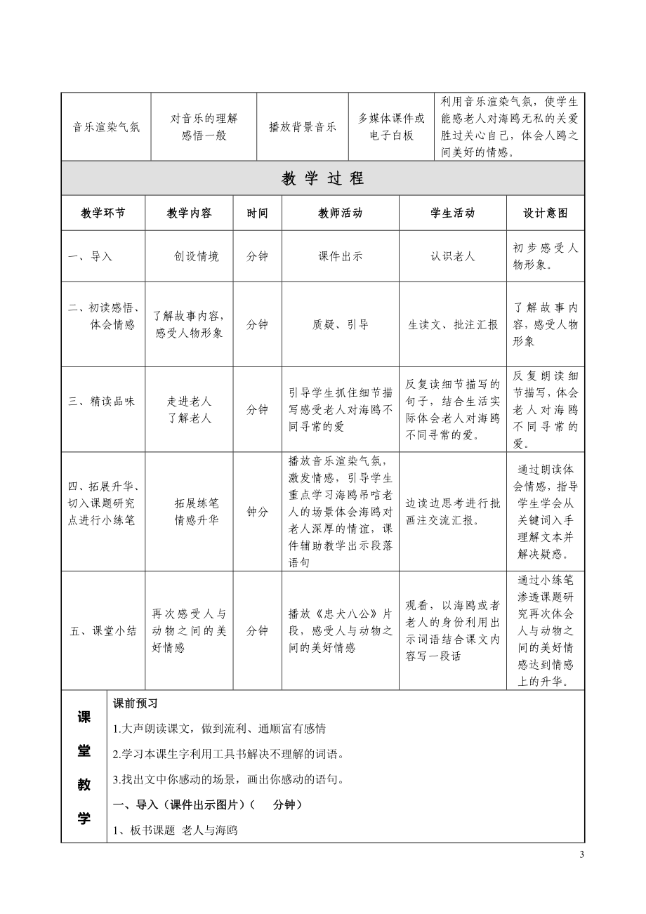 21、老人与海鸥教学设计与实践案例[精选文档].doc_第3页