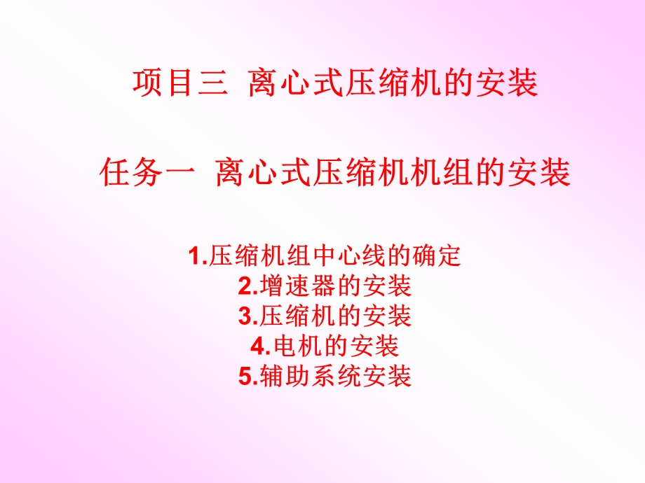 医学课件离心式压缩机安装.ppt_第1页