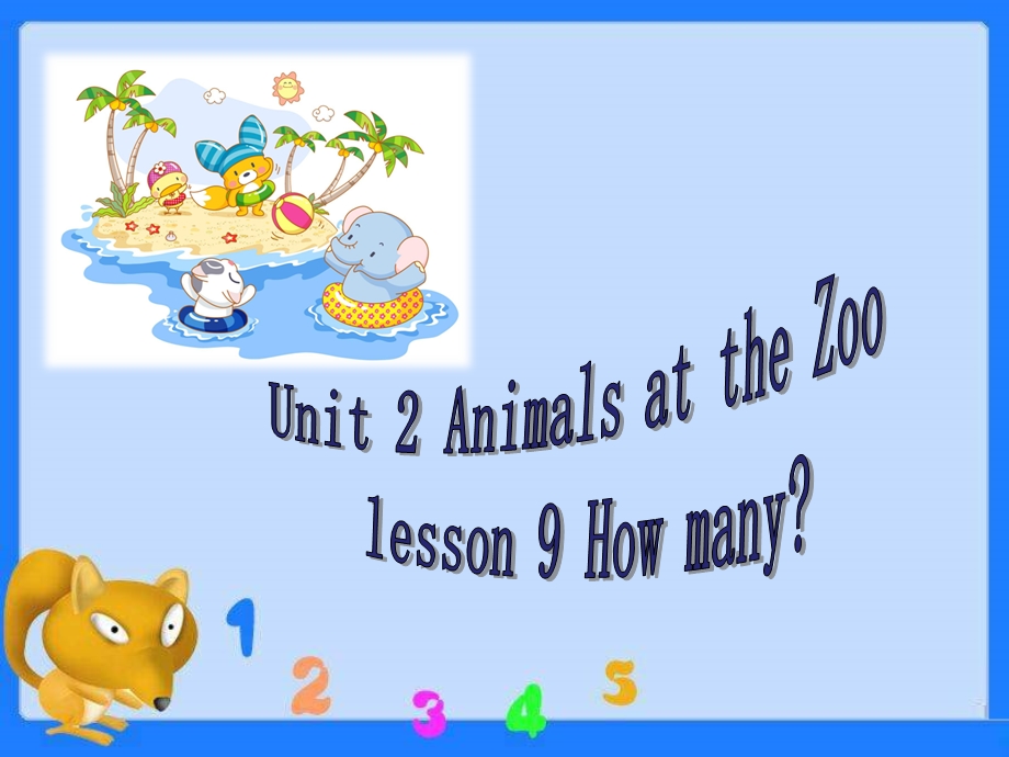 三年级下册英语课件Unit 2 lesson 9 How many冀教版(共19张PPT).ppt_第1页