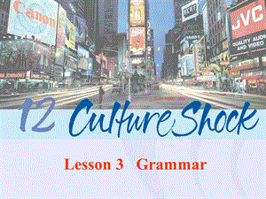 【精品课件】北师必修4Unit12CultureShockLesson3Grammar.ppt