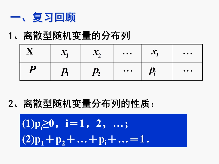 【数学】231《离散型随机变量的均值》课件.ppt_第2页