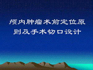 医学课件神经外科术前定位.ppt