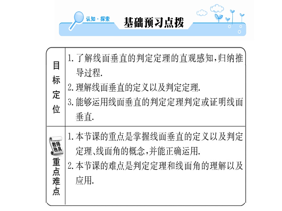 人教A版高中数学必修二课件：第二章 2.3 2.3.1直线、平面垂直的判定及其性质(共58张PPT).ppt_第2页