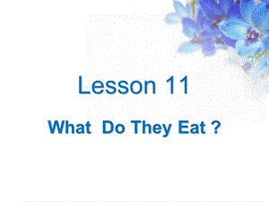 三年级下册英语课件－Lesson 11 What Do They Eat｜冀教版三起 (共23张PPT).ppt