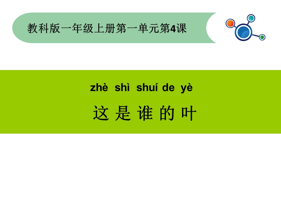 一年级上册科学课件1.4这是谁的叶13 l教科版 (共18张PPT)教学文档.ppt_第1页