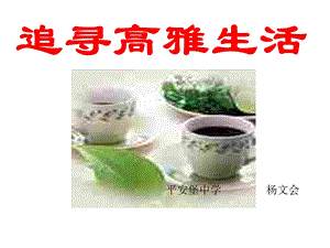 《追寻高雅生活》PPT课件.ppt