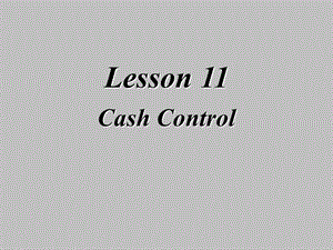 会计双语Lesson11.ppt