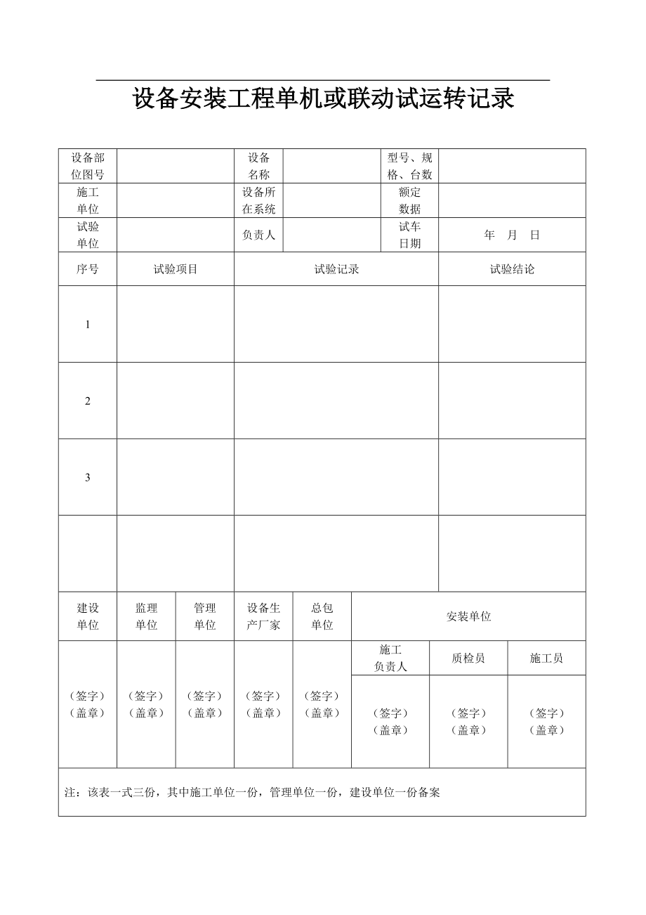 hw城市污水处理厂工程质量验收 用表(gb503342002)(75pages)very good good.doc_第3页