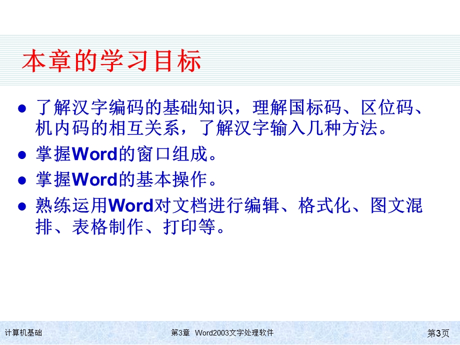 kj3第三章Word2003汉字文字处理软件.ppt_第3页