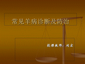 《羊病诊断及防治》PPT课件.ppt