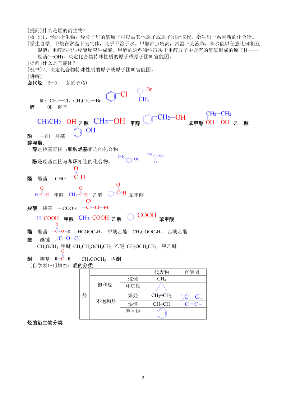第一节有机化合物的分类教案.doc_第2页