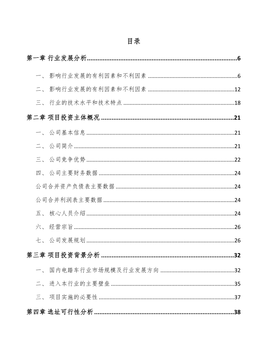 南昌电踏车电机项目可行性研究报告.docx_第1页