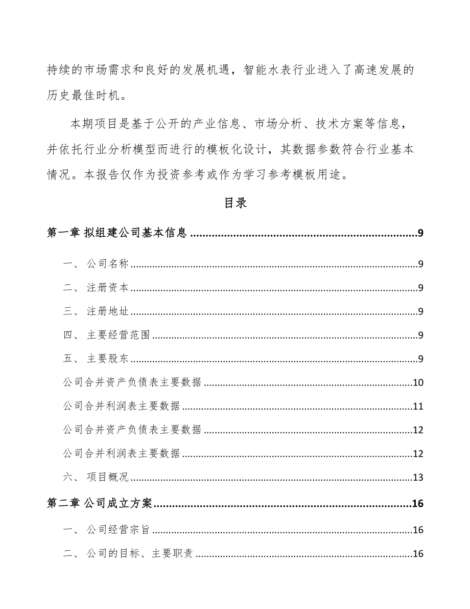 南昌关于成立智能水表公司可行性研究报告.docx_第3页
